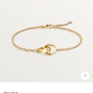 Cartier double cuff love bracelet.